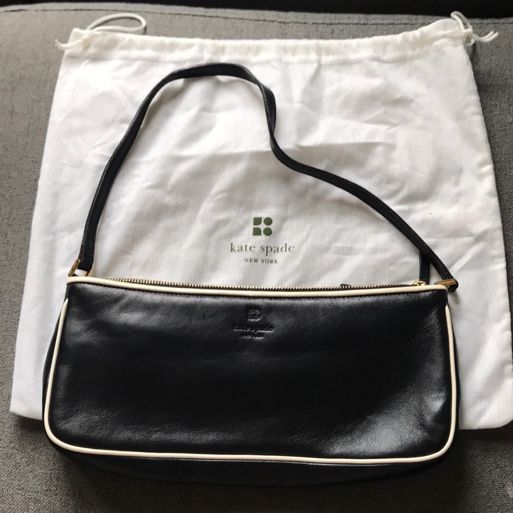 Small black Kate spade leather shoulder bag black